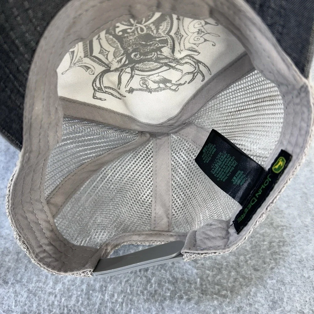 John‎ Deere Toddler Trucker Hat Snapback Gray Mesh Logo Cap OSFM